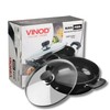 Vinod Cookware Professional Deep Kadhai – 2.1 Liters(2.2 Quarts) –