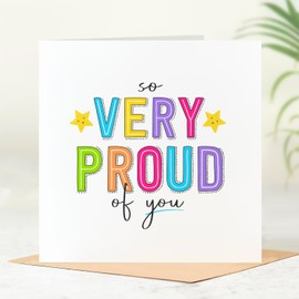 Beau Willows So Very Proud Of You Congratulations Card, Graduation, Well Done, New Job Greetings Card
