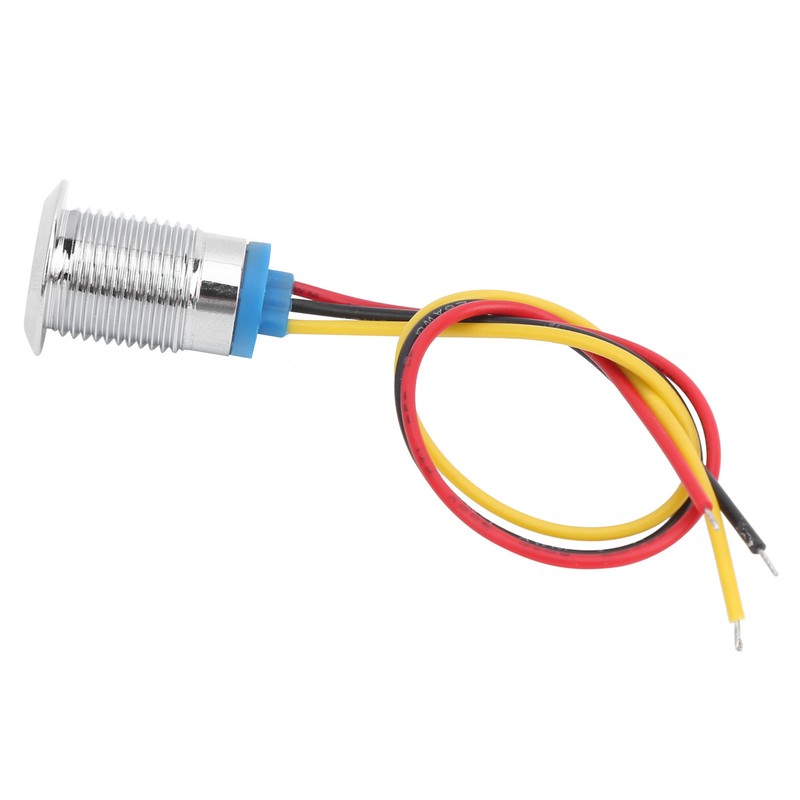 4 Sets PreWired Round LEDs Waterproof 2Color Light Common Anode