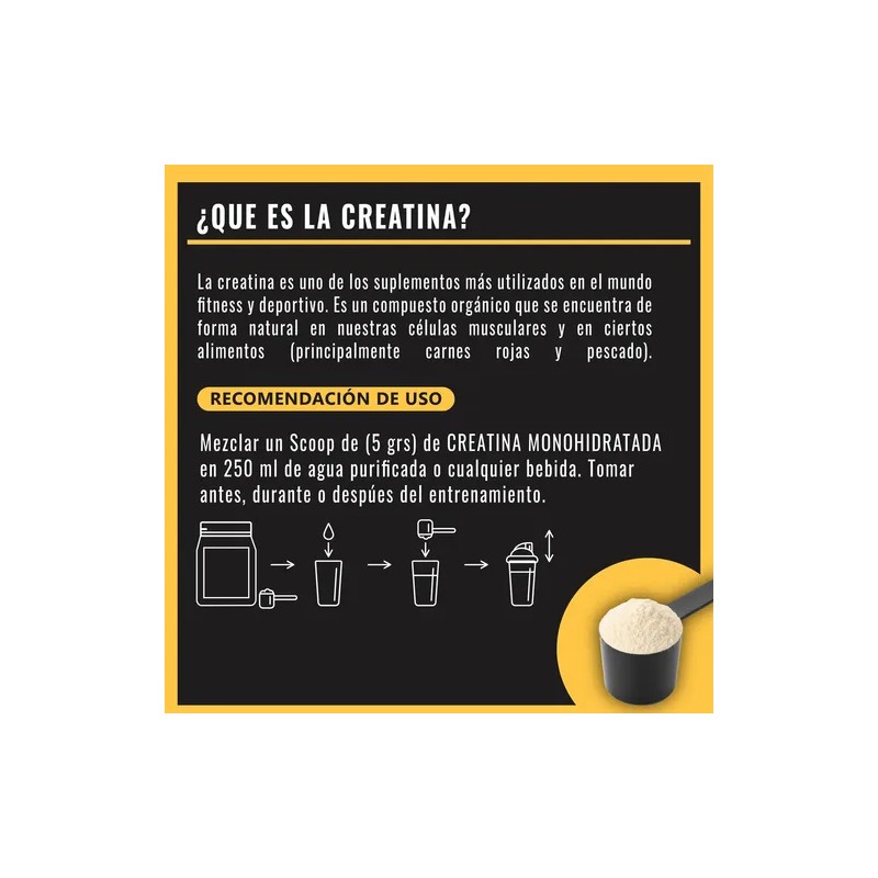 Empower N. Creatina Monohidratada 100 Pura 1 Kg 200 Servicios