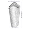 MUKCHAP 4 Pack Galvanized Metal Wall Planter, 12 Inches Tall