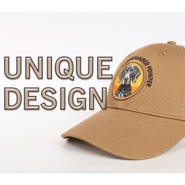 InnoBeta German Shorthaired Pointer Gift, Dusty Brown Baseball Cap for Lover