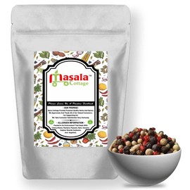 4 Colour Mixed Whole Peppercorns Dried (Black | White | Pink | Green) Premium Quality 25g-1.9kg (25, Grams)