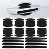 Aphrordity 16 Pcs Car Door Handle Scratch Protector Carbon Fiber,
