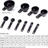 Measuring Cups and Spoons Set 10 Pieces, Durable Plastic Kitchen