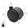 WAGNER Designer 01002401 Hard Furniture Castor Diameter 40 mm Height