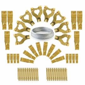 Bilderhaken-Set, professionelle Wandhaken-Kits, Rahmen, Bilder, Hängebox, Spiegel, Gipskartonaufhänger mit Nägeln, Gemälden, Kunstwerken, Aufhänger, Draht, Fotos, Leinwand, Aufhänger, Schrauben-Sets