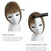 Rose bud Bangs Hair Clip in Bangs Remy Human Hair