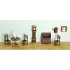 Dollhouse Miniature 1/4" Scale 9 Pc Living Room SET #G1452.