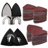 104Pcs Oscillating Tool Detail Sanding Pads Kit 2Pcs Triangle Sanding
