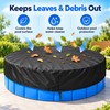 Round Above Ground Pool Cover 4-15FT, Waterproof Swimming Pool Blanket