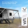 Fonzier RV Awning Fabric Replacement, 19.5oz Heavy Duty Vinyl, with