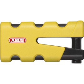 ABUS Brake disc lock Granit Sledg 77 grip yellow - Motorcycle lock with secure XPlus cylinder and reminder cable - ABUS security level 17 - Yellow