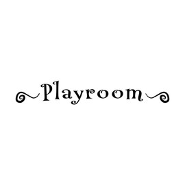 Children Playroom Happiness Sign Wall Decal Decoration Playroom Signage Kids ChildrenFun Time Play Area Lasts Years and Easily Removable - Size: 10 in(W) x 2 in(H)
