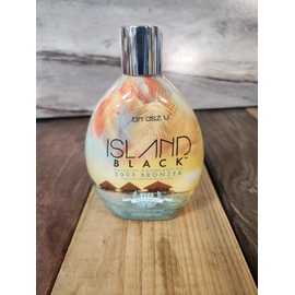 Tan Asz U Island Black 200X Plateau-Busting Bronzer Tanning Lotion, Ultra-Dark Formula for Deep Color & Silky Skin Finish, 13.5 oz Indoor Tanning Lotion