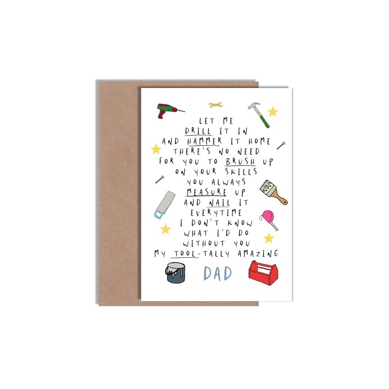 Funny Father’s Day Card for Dad who loves DIY, renovations