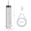 MOTUO 2 Pack 150ml Large Syringe with 130cm Tube Plastic