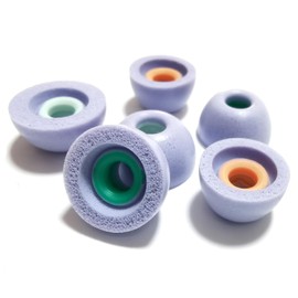 Memory Foam Earbud Tips, Extra Small Ear Tip Replacement Universal Anti-Slip Noise-Reducing Fit Tuer Wireless Earbuds, LMS Purple