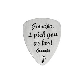 Grandpa Guitar Pick Grandad Gifts from Granddaughter Grandson Christmas Father's Day Gift For Grandpa Birthday Gifts Grandpa Plays Guitar Gift Idea