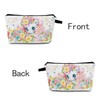 MoCaliduccious Cute Cartoon Unicorn Print Cosmetic Bag Small Zipper Makeup