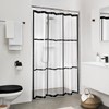 Sealskin Brix Shower Curtain PEVA PVC Free Waterproof Bath Shower