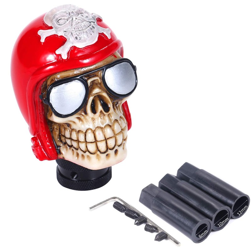 Bashineng Skull Shifter Knob Gear Stick Shift Handle Shifting Lever