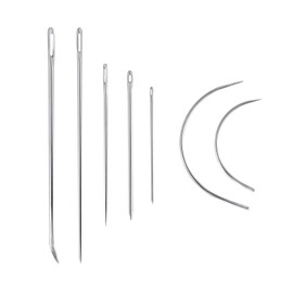 Samcos Special Needles Set, Repair Needles, Set of 7, Hand Sewing Needles, Leather Needles, Curved Needles, Canvas Needles, Bags, Carpet Repair, DIY, Craft Supplies, Craft Accessories, Canvas, Repair