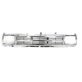 For Nissan D21 1990 1991 1992 Grille | Chrome/Dark Argent | Replacement For NI1200121 | 6231086G20