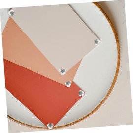 Hohopeti 400pcs Acrylic Heart Flatback Stones for Crafts DIY Decoration Color for Scrapbooking Nail Art and Wedding Decor