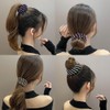 Halter - Swallow Nest Hair Clip Extendable Ponytail Colorful Rhinestone