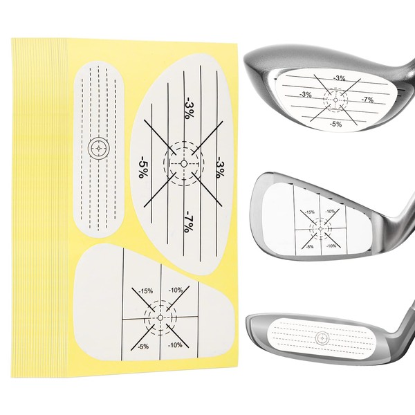 Pack of 300 Golf Impact Tape, Self-Learning Stickers for Golf