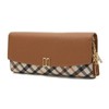 Daks (신세계강남점)DCWA3F421W2브라운 체크배색 DD로고 장지갑 (Shinsegae Gangnam Store) DCWA3F421W2 Brown