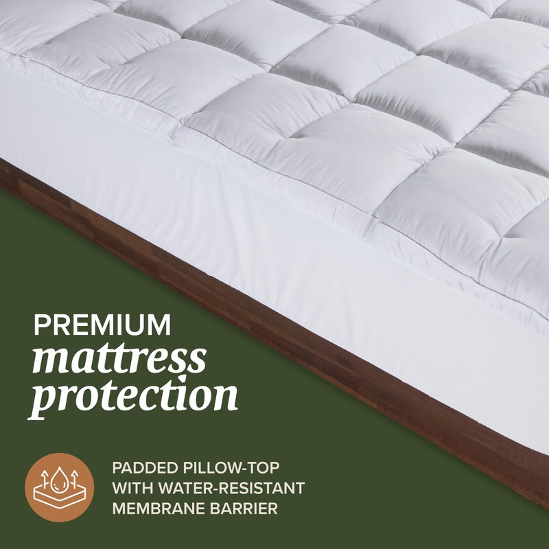 Beckham Hotel Collection Cal King Size Hybrid Mattress Protector &