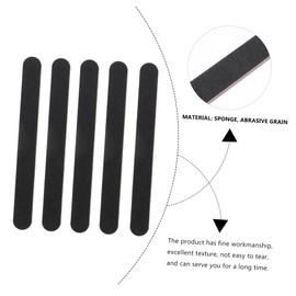 Healeved 10pcs Professional Plastic Polishing Rod Sanding Sticks Double-sided Sandpaper Grits Sanding Blocks Tool