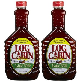 Log Cabin Lite Syrup , 24 Fl Oz (Pack of 2)
