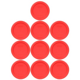 Pyrex 7202-PC 1 Cup Red Storage Lid for Glass Bowls (10, Red)