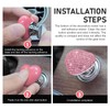 Dogary Bling Car One-Bouch Start Button, Heart-Shaped Push-to-Start Rocker Lever,