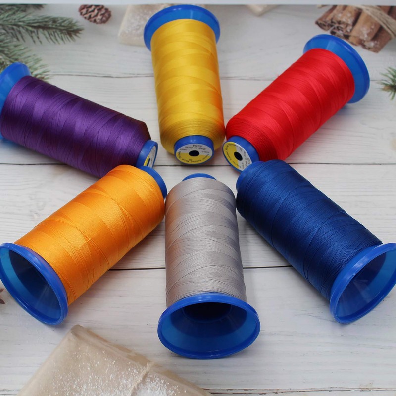 Bonded Nylon Thread for Sewing Leather,Upholstery,Jeans and Wig; #69 T70