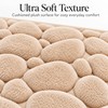3D Cobblestone Embossed Bathroom Mat Quick Dry Absorbent Floor Rug