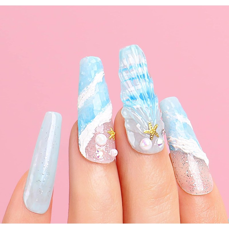 AIMEILI 6 Pieces Nail Art Brush Gel Nail Polish Nail