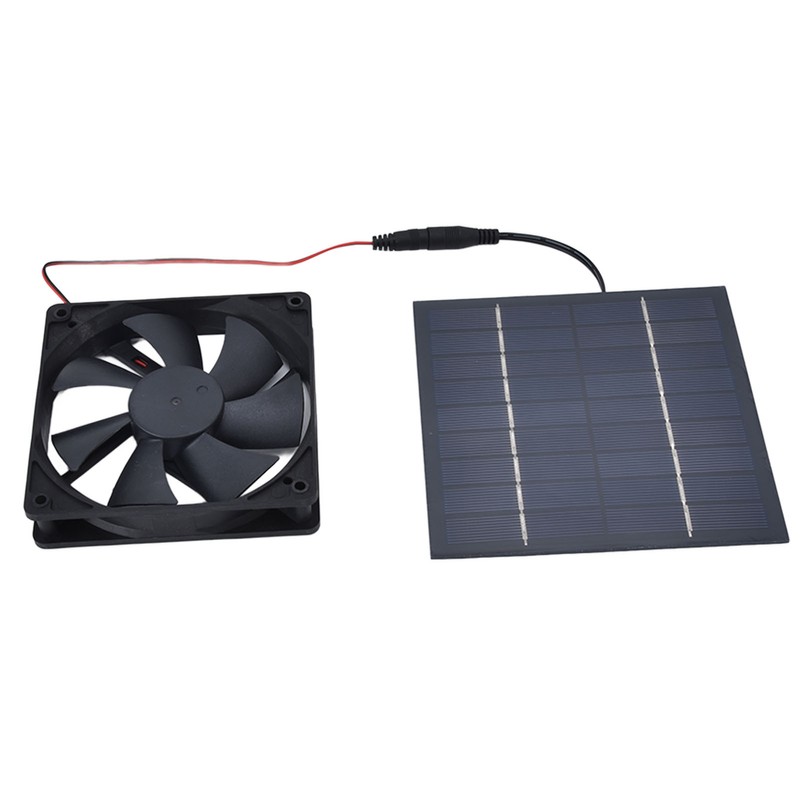 Solar Powered Exhaust Fan 10W Single Fan Waterproof Solar Panel