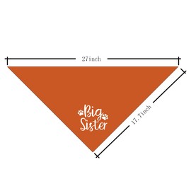 Big Sister Dog Pregnancy Announcement Shirt, Dog Bandana Gift, Triangle Bibs Accessories