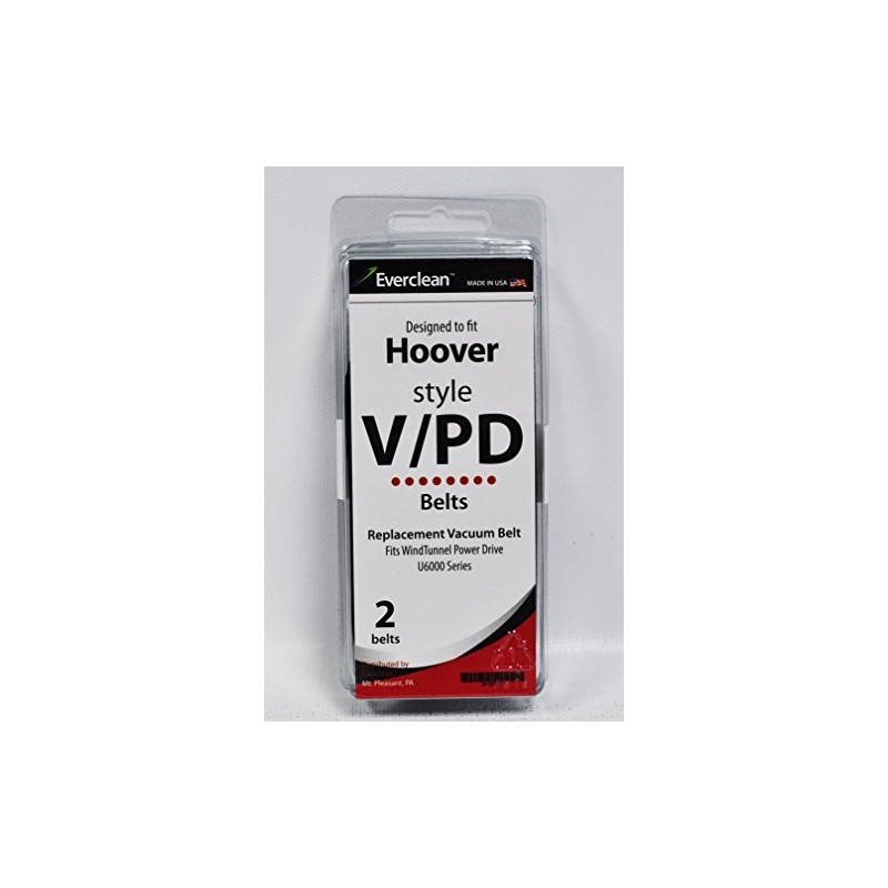 EverClean Hoover V and Windtunnel Vacuum Belts 2 Pack