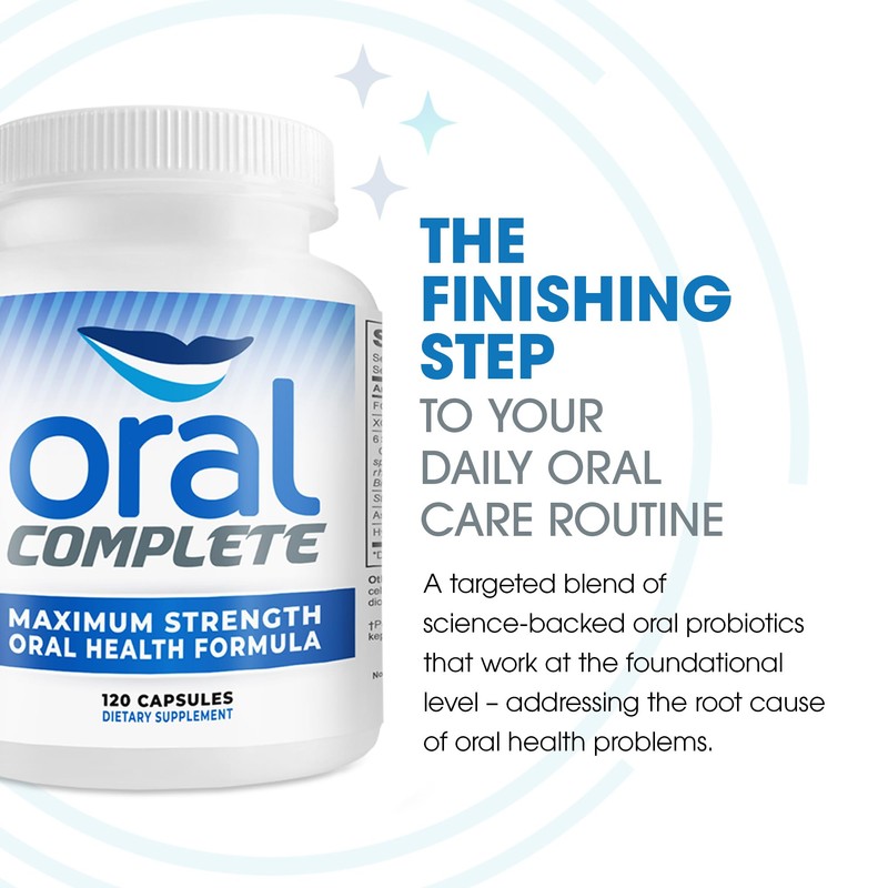 Oral Complete 11-in-1 Dental Probiotics, Bad Breath Treatment Halitosis Tonsil