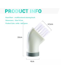 Multi-Use Cleaning Brush Can Be Connected to Mineral Water Bottle Multi-use Crevice Cleaning Brush Wet and Dry Dual-Use Cleaning Brush Sub-Household Dead Angle Gap Brushes(Green)
