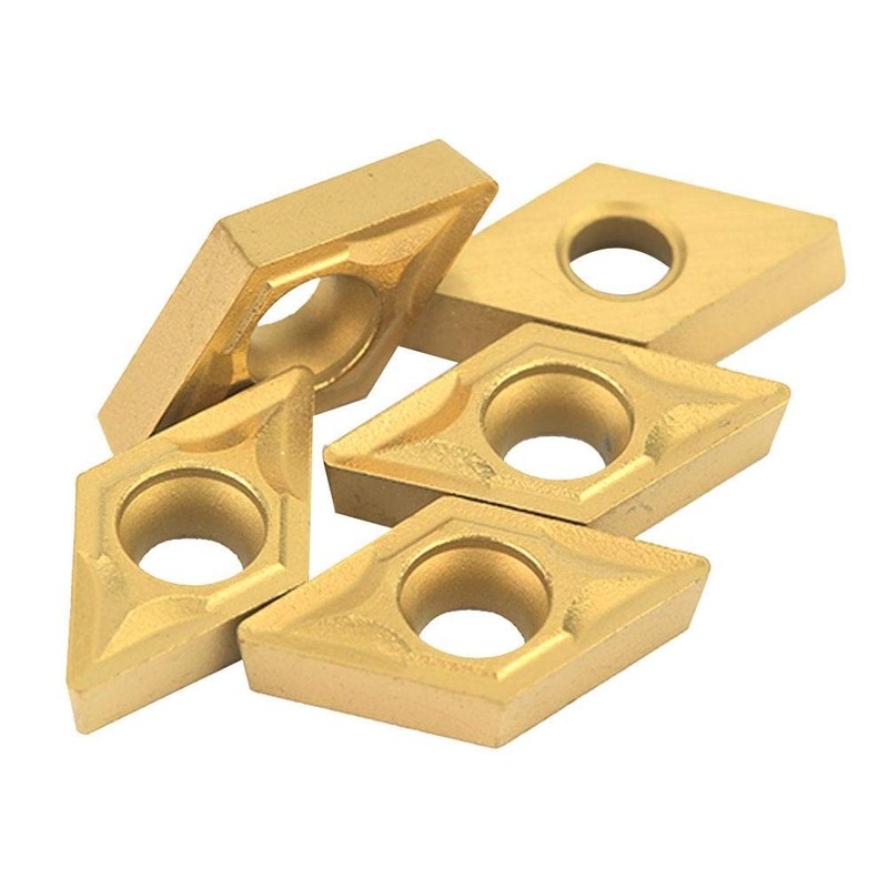 Carbide Insert Blade, 10PCS Lathe Turning Tool DCMT070204 US735 DCMT21.51
