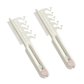 MIUPOO 2 In 1 V Shape Volumizing Hair Comb, Root Fluffing Styling Comb