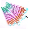 PACKOVE 20pcs Makeup Brushes Set Transparent Handle Cosmetic Tools for