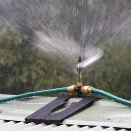 Garneck Roof Top Sprinkler System for Protection - Adjustable 360 Degree Rotating Sprinklers for Effective Defense on Rooftops - Essential Fire Safety Equipment