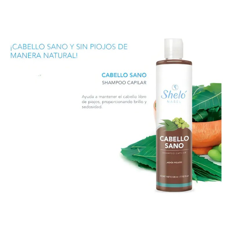Shampoo Cabello Sano Repelente Piojos Shelo /sa